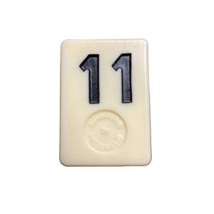 Pressman Rummikub Black 11 Tile Original Replacement Game Piece Smooth Back u